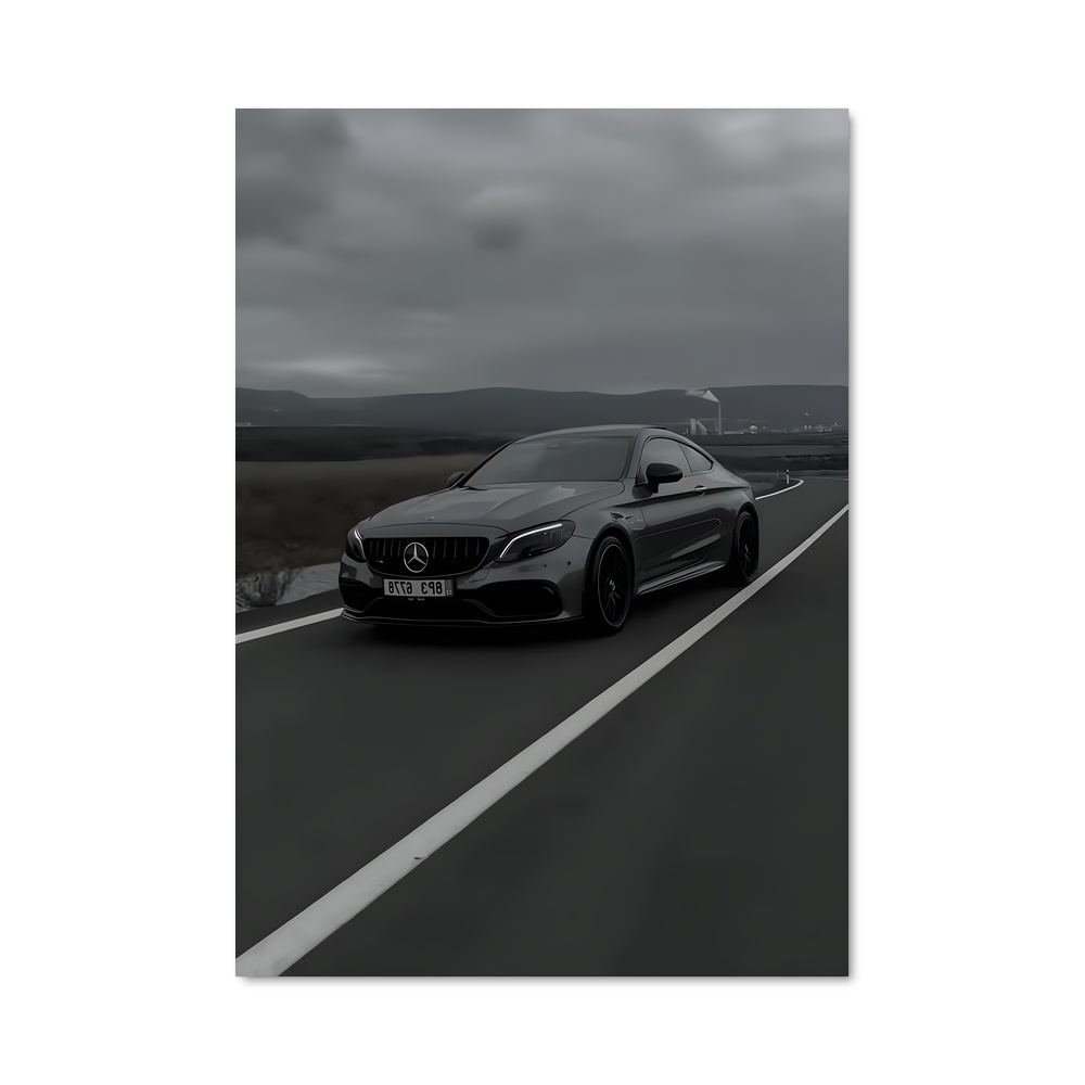 Poster C amg coupe élégant – affiche Mercedes